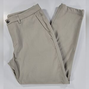 Lululemon Pants Beige Mens 33 ABC Trouser Slim LM5AQYS Performance 28" Inseam